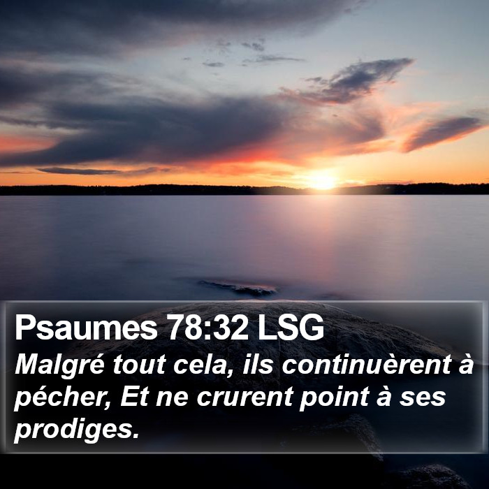 Psaumes 78:32 LSG Bible Study