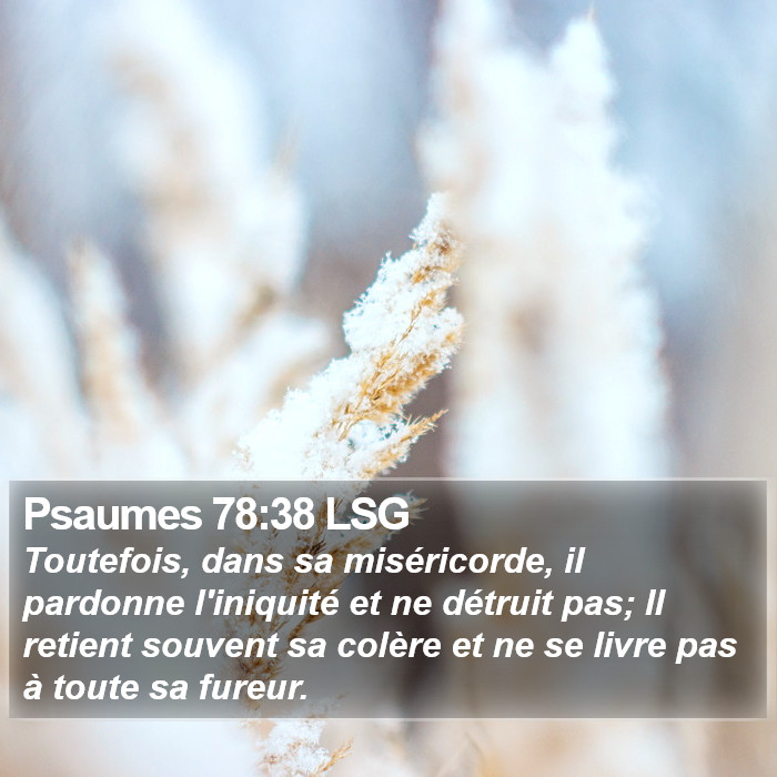 Psaumes 78:38 LSG Bible Study