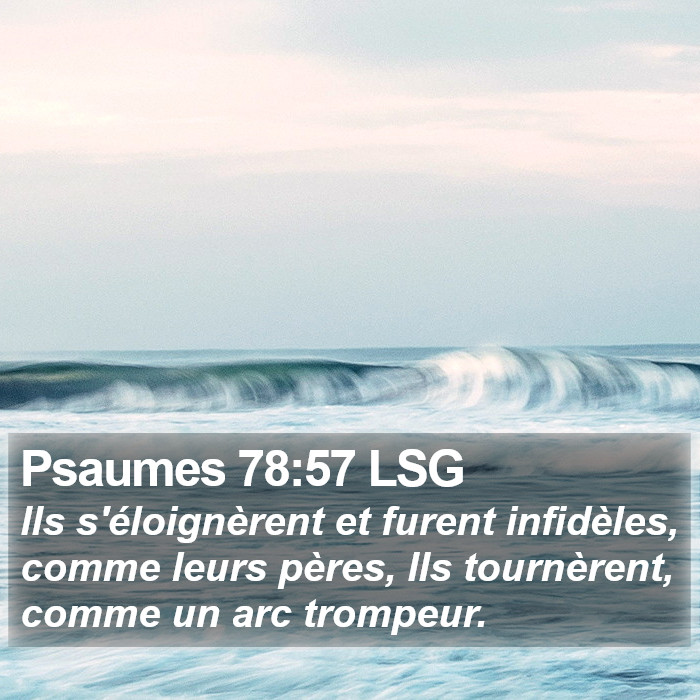 Psaumes 78:57 LSG Bible Study