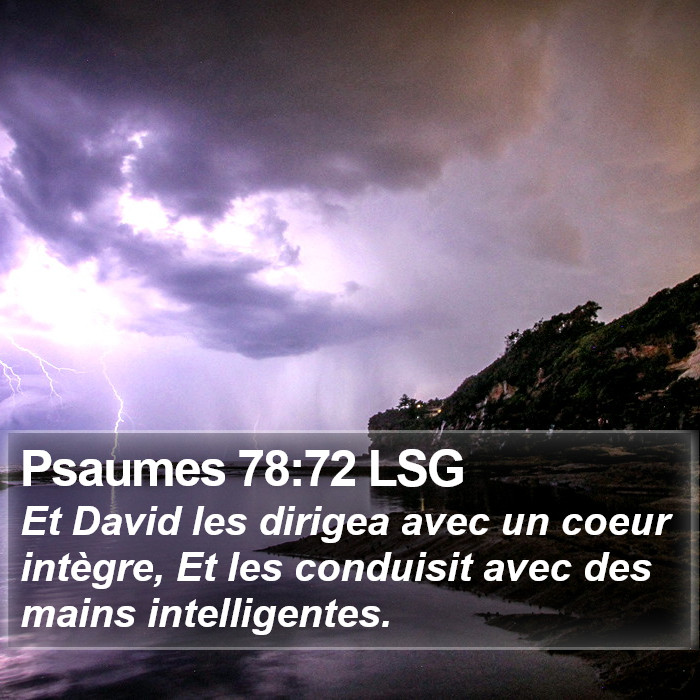 Psaumes 78:72 LSG Bible Study