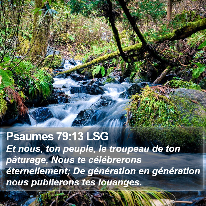 Psaumes 79:13 LSG Bible Study