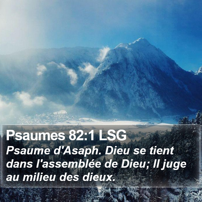 Psaumes 82:1 LSG Bible Study