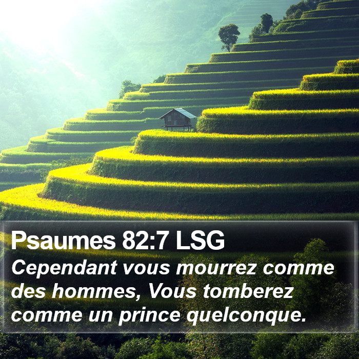 Psaumes 82:7 LSG Bible Study