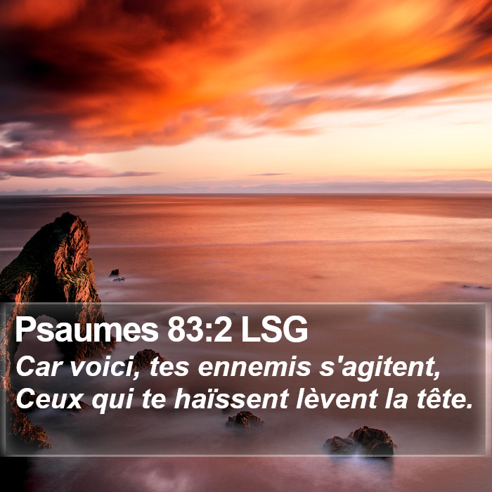 Psaumes 83:2 LSG Bible Study