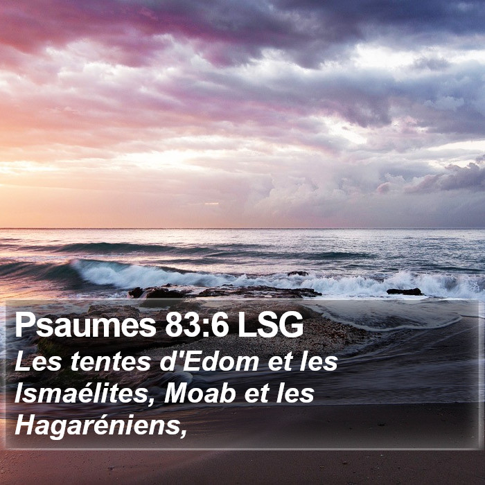 Psaumes 83:6 LSG Bible Study