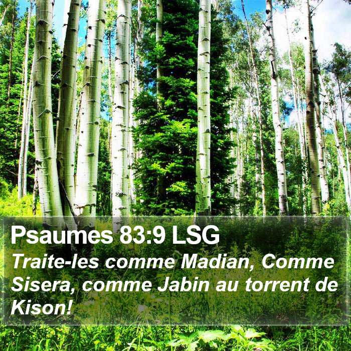 Psaumes 83:9 LSG Bible Study