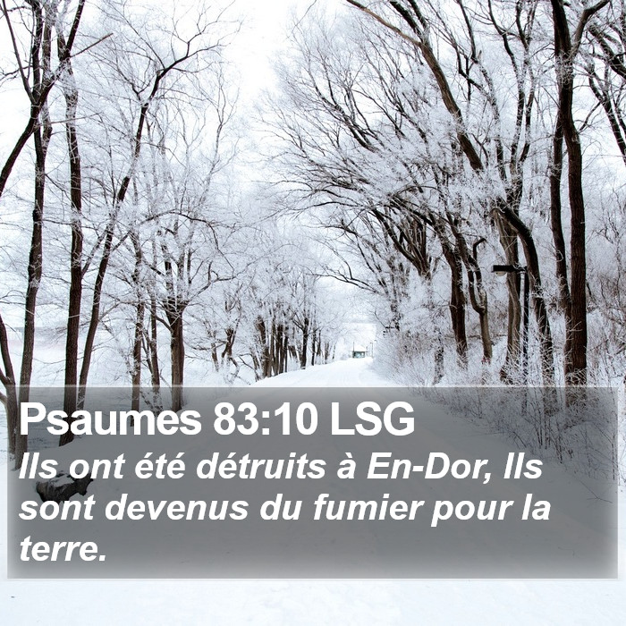 Psaumes 83:10 LSG Bible Study
