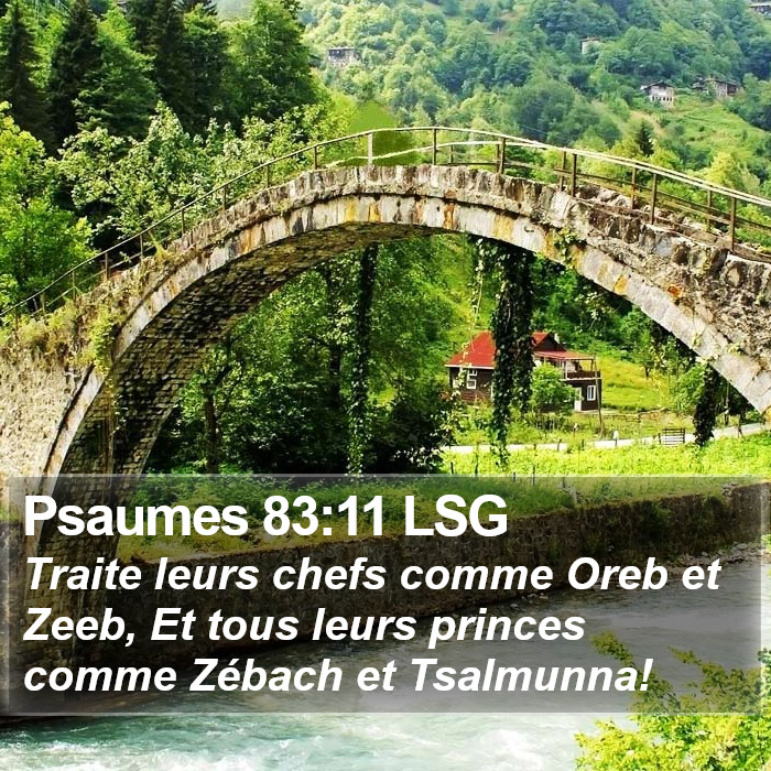 Psaumes 83:11 LSG Bible Study