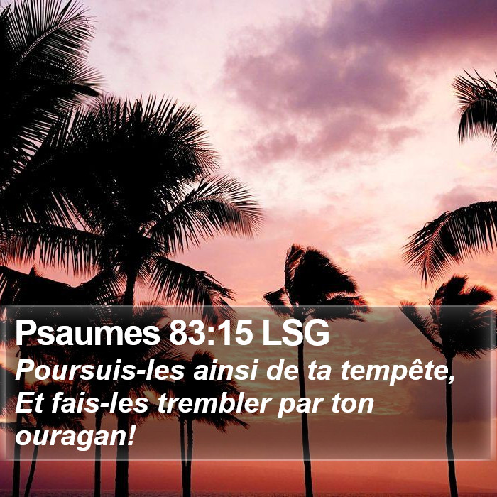 Psaumes 83:15 LSG Bible Study