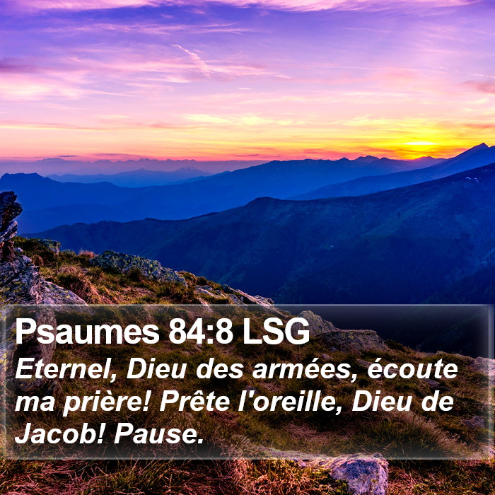 Psaumes 84:8 LSG Bible Study