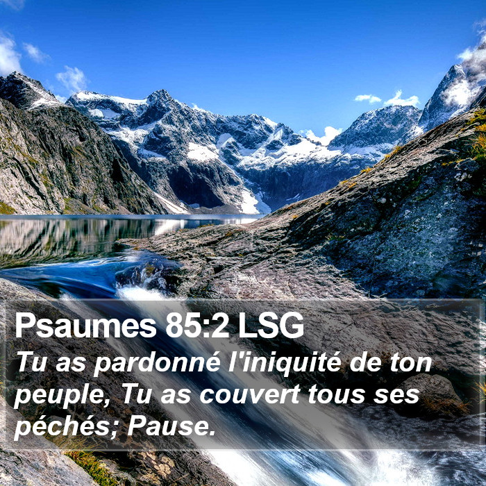 Psaumes 85:2 LSG Bible Study