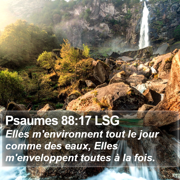 Psaumes 88:17 LSG Bible Study