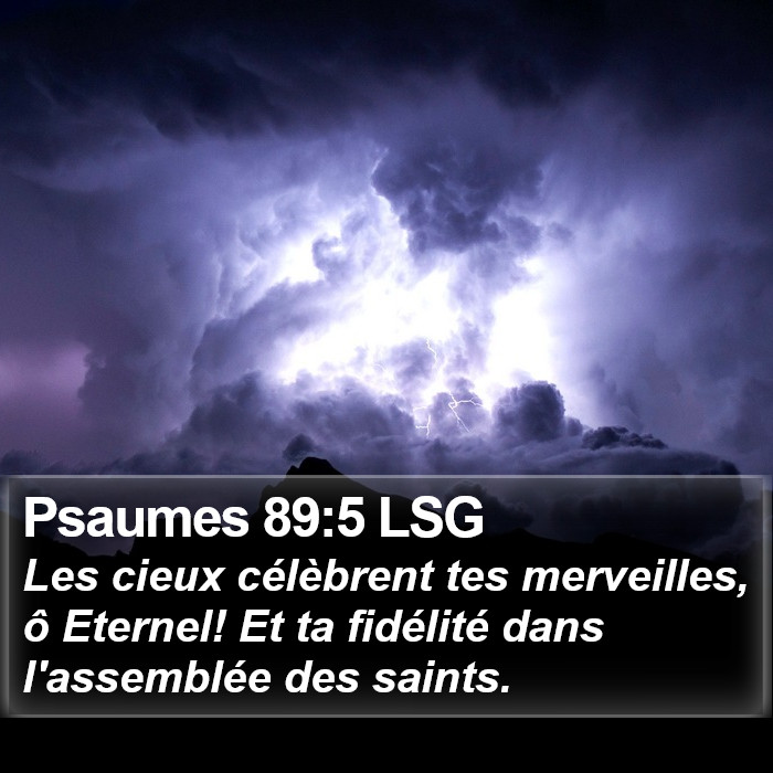 Psaumes 89:5 LSG Bible Study