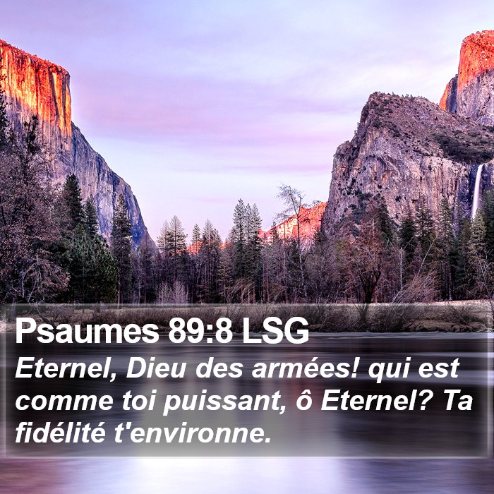 Psaumes 89:8 LSG Bible Study