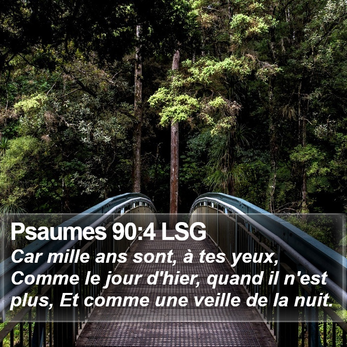 Psaumes 90:4 LSG Bible Study