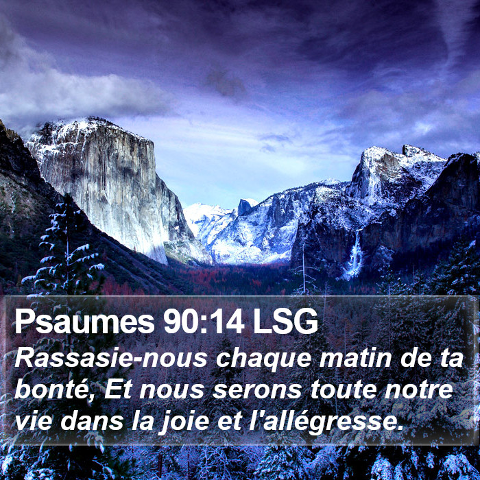Psaumes 90:14 LSG Bible Study