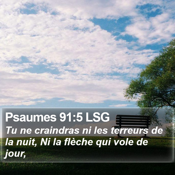 Psaumes 91:5 LSG Bible Study