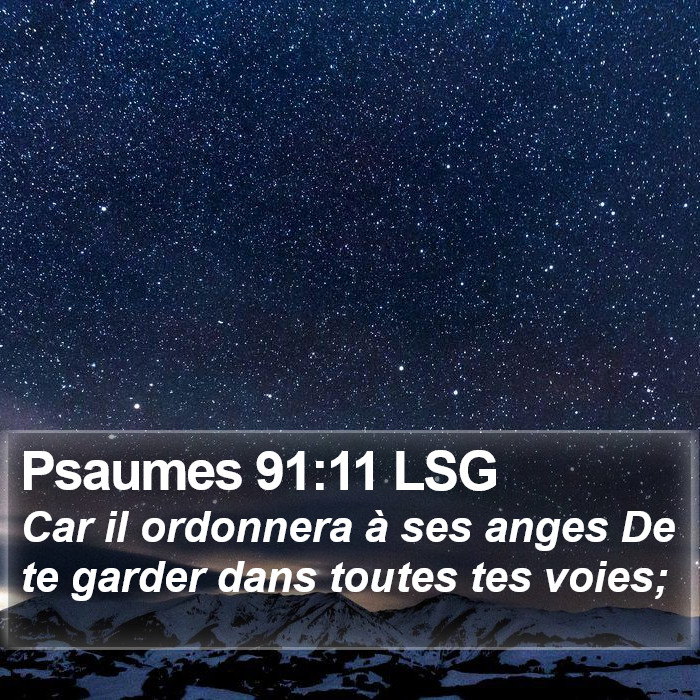Psaumes 91:11 LSG Bible Study