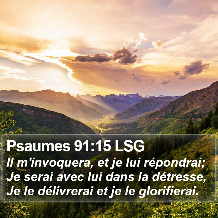Psaumes 91:15 LSG Bible Study