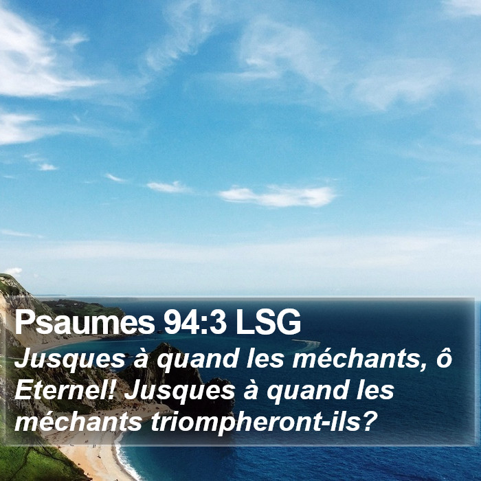 Psaumes 94:3 LSG Bible Study