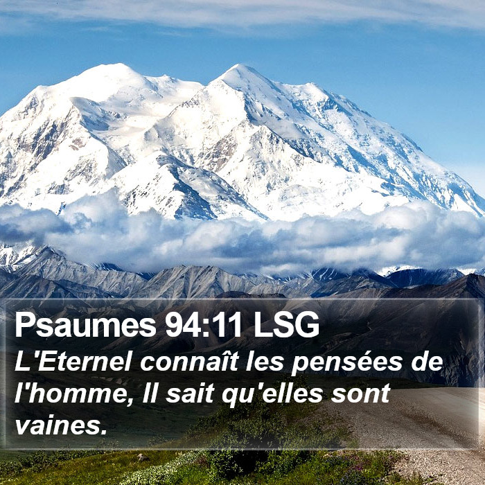 Psaumes 94:11 LSG Bible Study