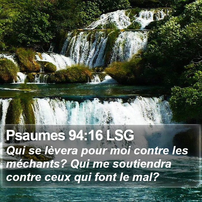 Psaumes 94:16 LSG Bible Study