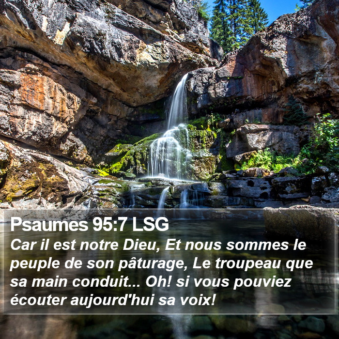 Psaumes 95:7 LSG Bible Study