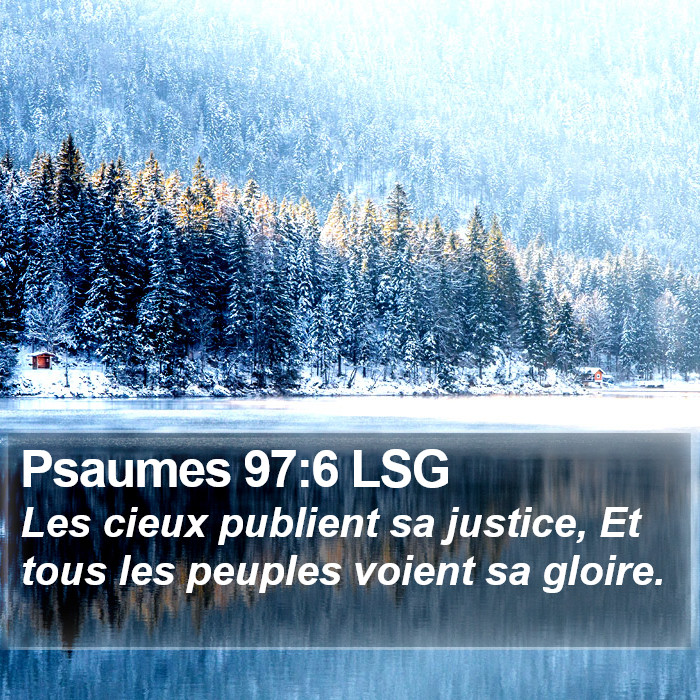 Psaumes 97:6 LSG Bible Study