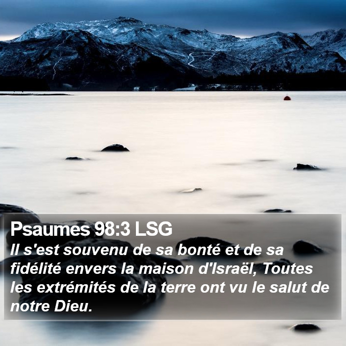 Psaumes 98:3 LSG Bible Study