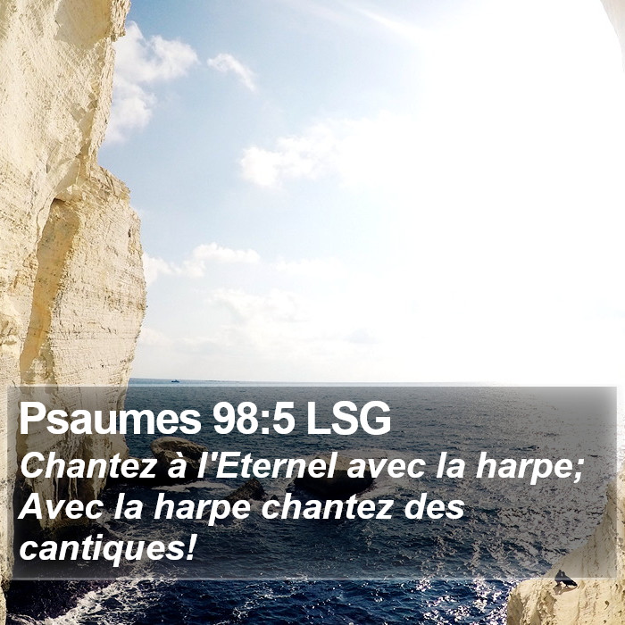 Psaumes 98:5 LSG Bible Study