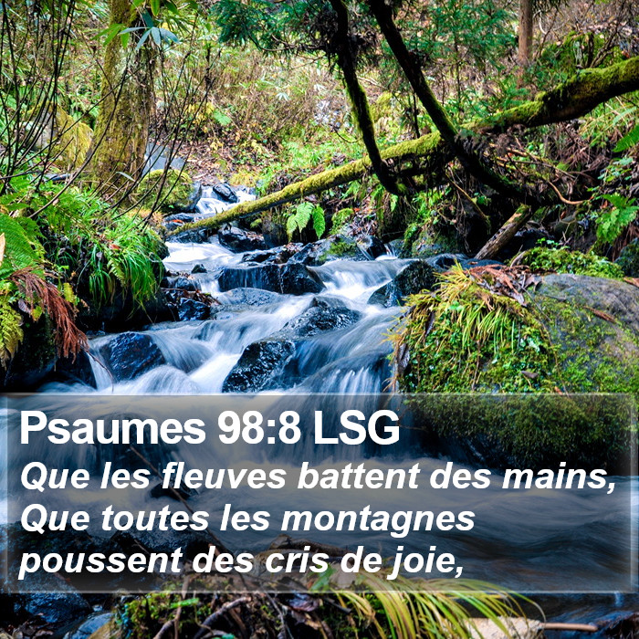 Psaumes 98:8 LSG Bible Study