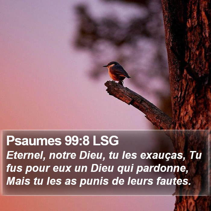 Psaumes 99:8 LSG Bible Study
