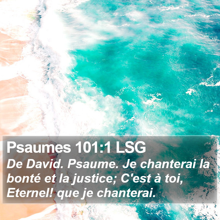 Psaumes 101:1 LSG Bible Study