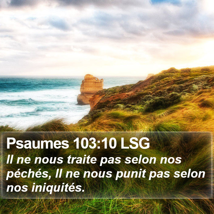 Psaumes 103:10 LSG Bible Study