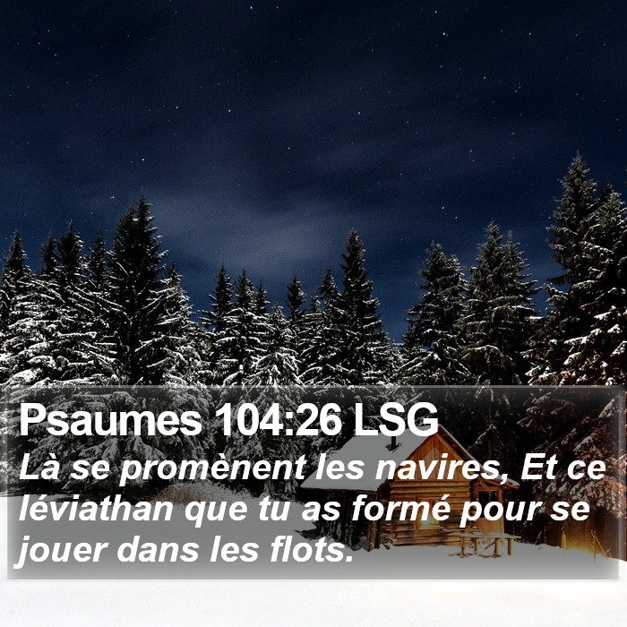 Psaumes 104:26 LSG Bible Study