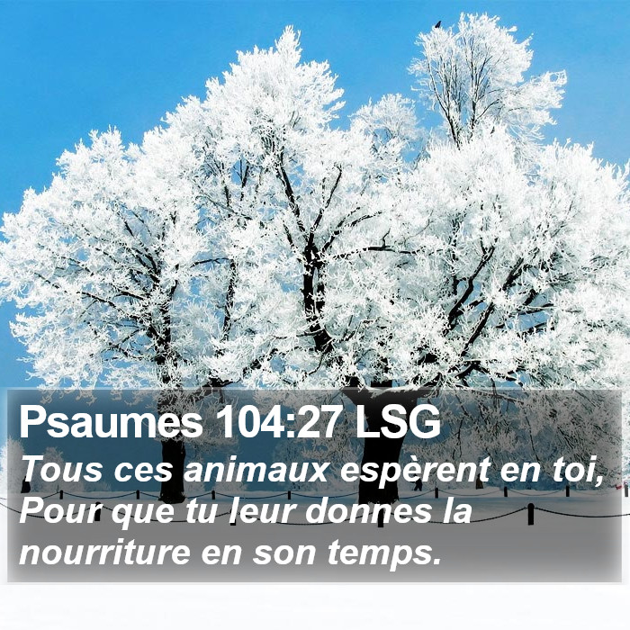 Psaumes 104:27 LSG Bible Study