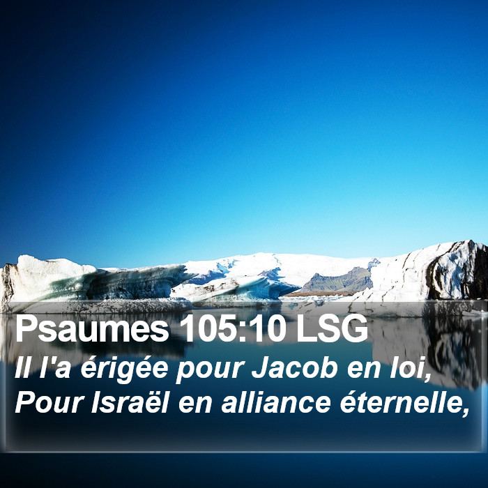 Psaumes 105:10 LSG Bible Study