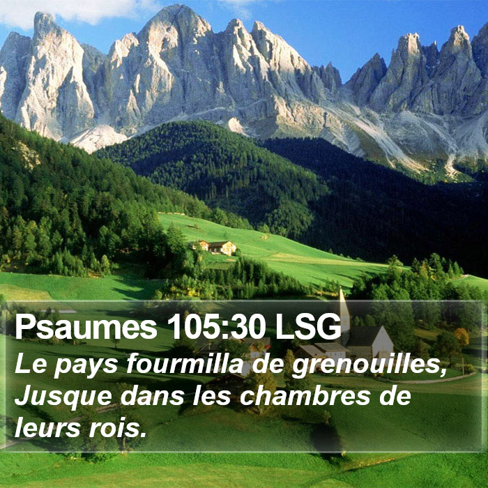 Psaumes 105:30 LSG Bible Study