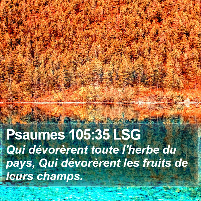 Psaumes 105:35 LSG Bible Study