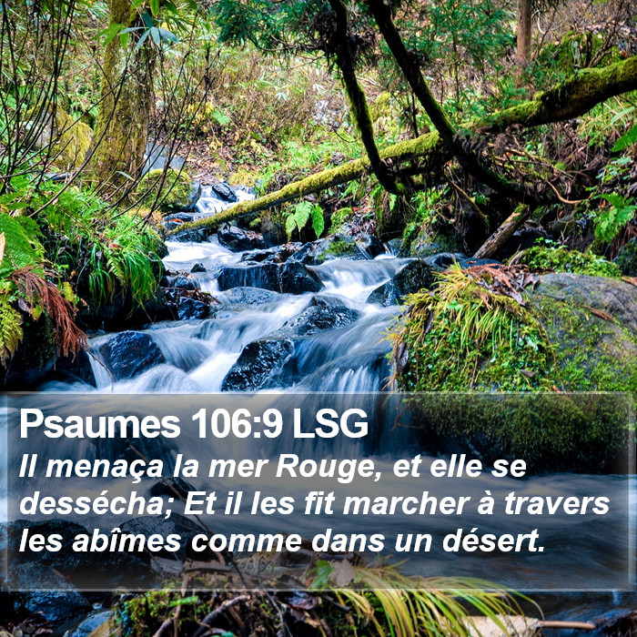 Psaumes 106:9 LSG Bible Study