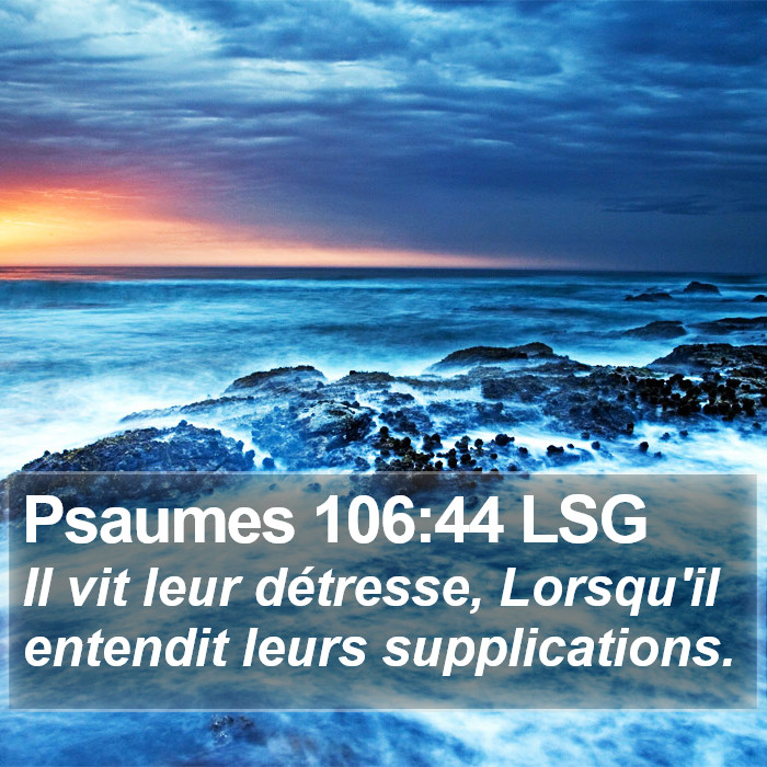 Psaumes 106:44 LSG Bible Study