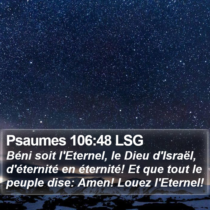 Psaumes 106:48 LSG Bible Study