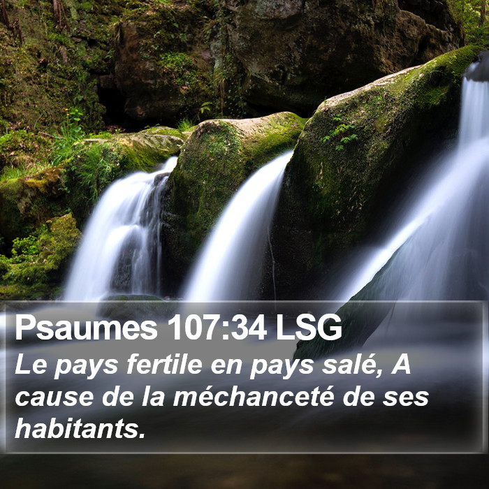 Psaumes 107:34 LSG Bible Study