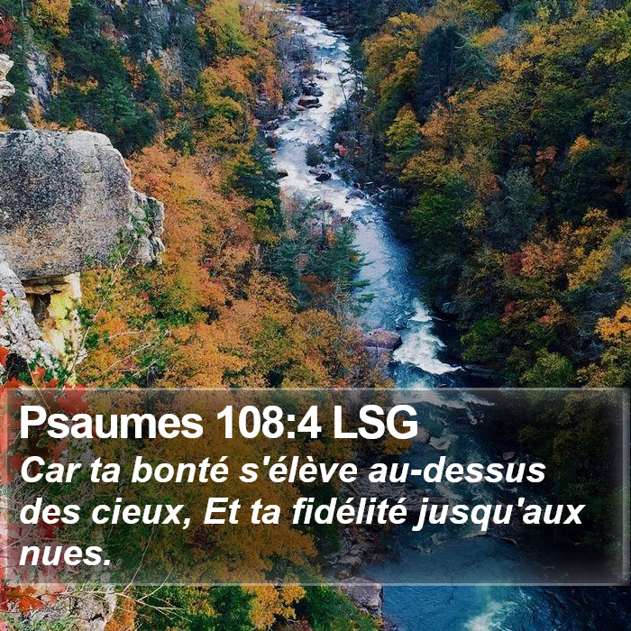 Psaumes 108:4 LSG Bible Study