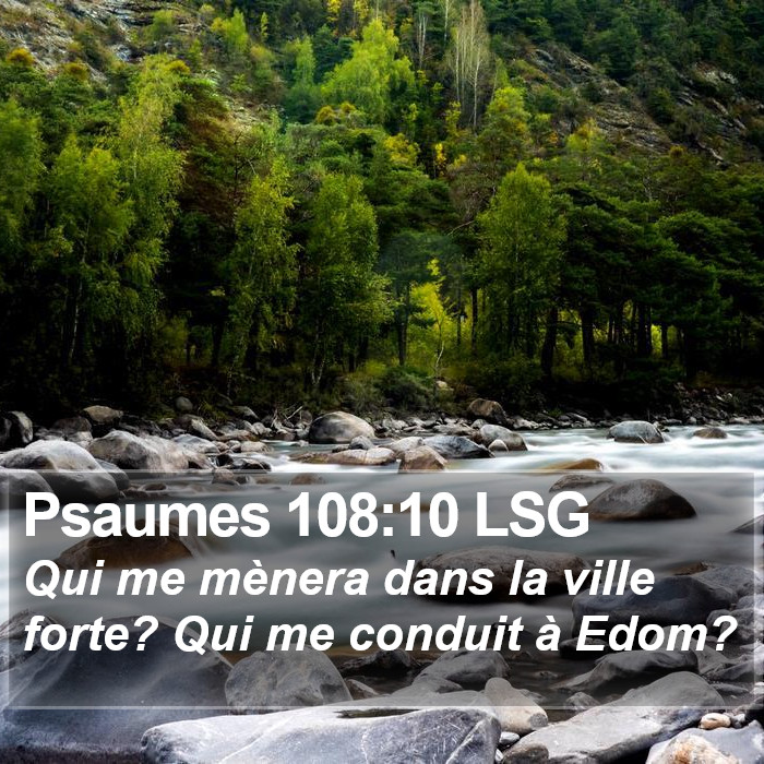 Psaumes 108:10 LSG Bible Study