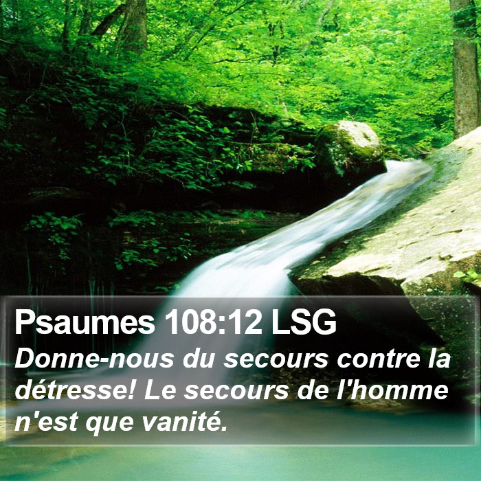 Psaumes 108:12 LSG Bible Study