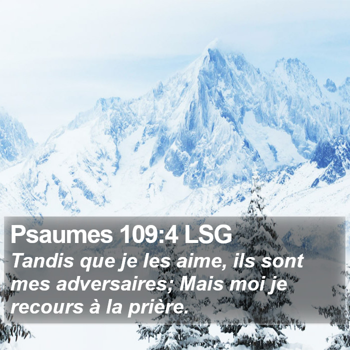 Psaumes 109:4 LSG Bible Study