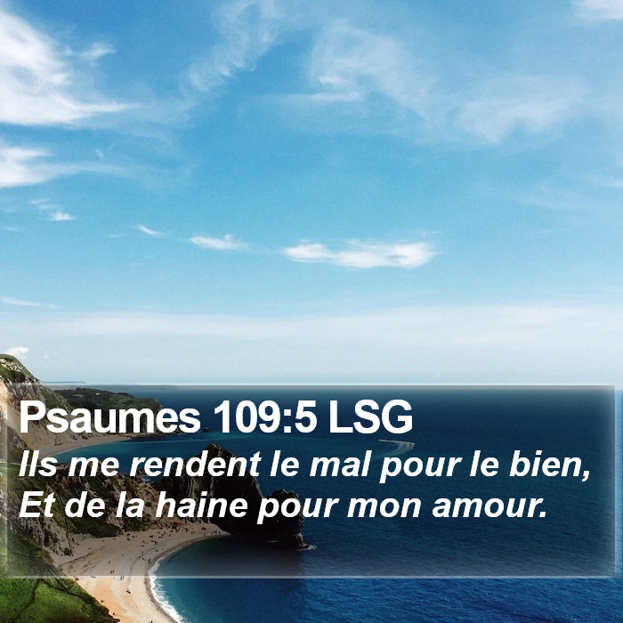 Psaumes 109:5 LSG Bible Study