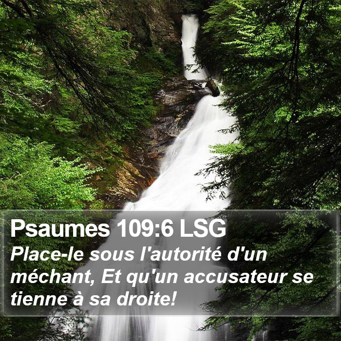 Psaumes 109:6 LSG Bible Study