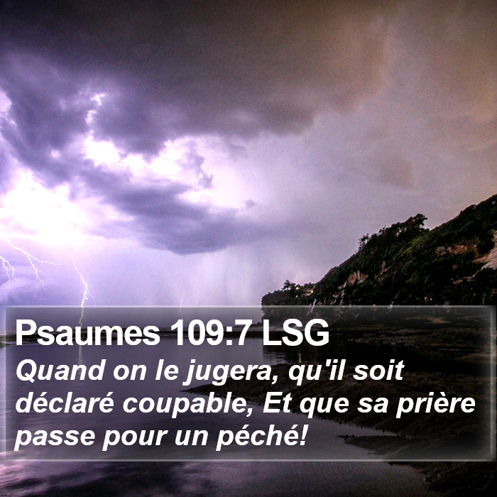 Psaumes 109:7 LSG Bible Study